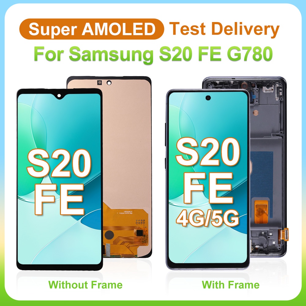 AMOLED手機螢幕總成適用於三星Samsung Galaxy S20 FE G780 S20 FE 5G S20青春