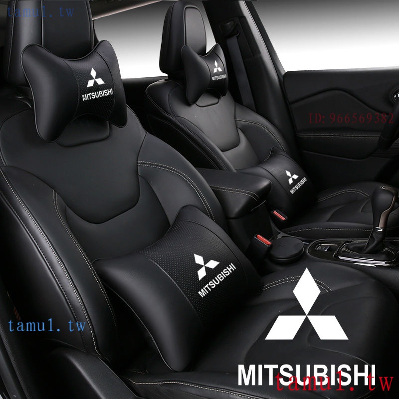 mitsubishi 現貨 Solio、Eclipse、Pajero三菱車用頭枕腰靠勁炫ASX座椅護頸枕邁巴赫同款枕頭