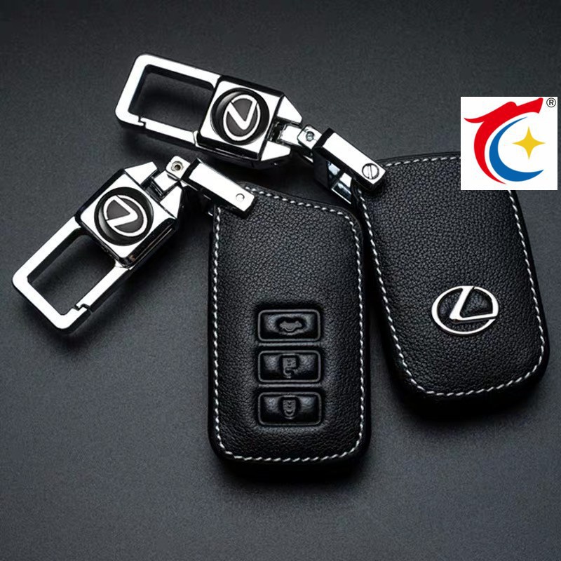現貨適用於Lexus凌志ES200 RX300 鑰匙包 鑰匙套 鑰匙扣 皮革遙控器保護套NX300 RX、IS、GS、L