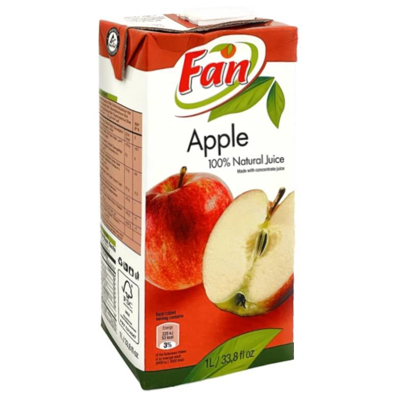純果芬 100%自然蘋果汁(1L/瓶)[大買家]