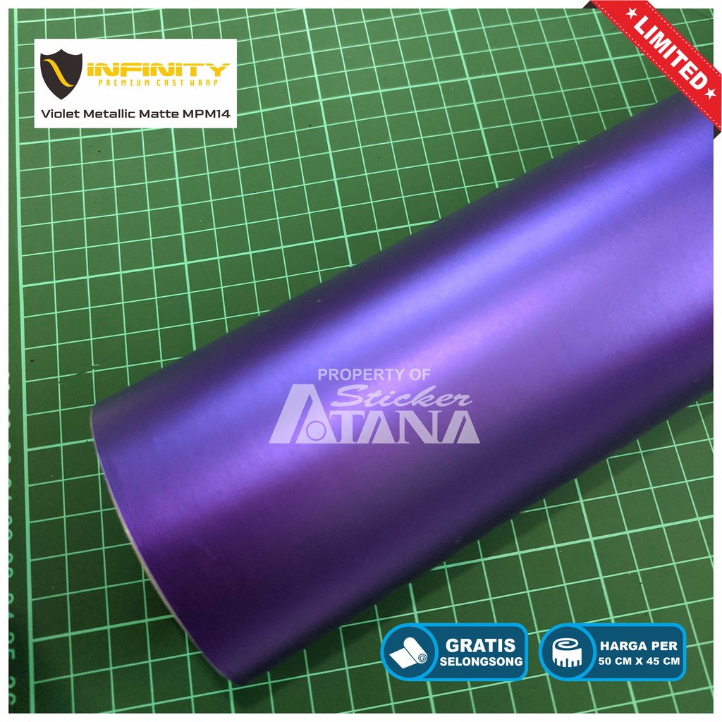 Ungu 全新紫色 Doff 金屬織錦無限緞面輪轂蓋貼紙儀表貼紙貼花 PCX 電機 Nmax