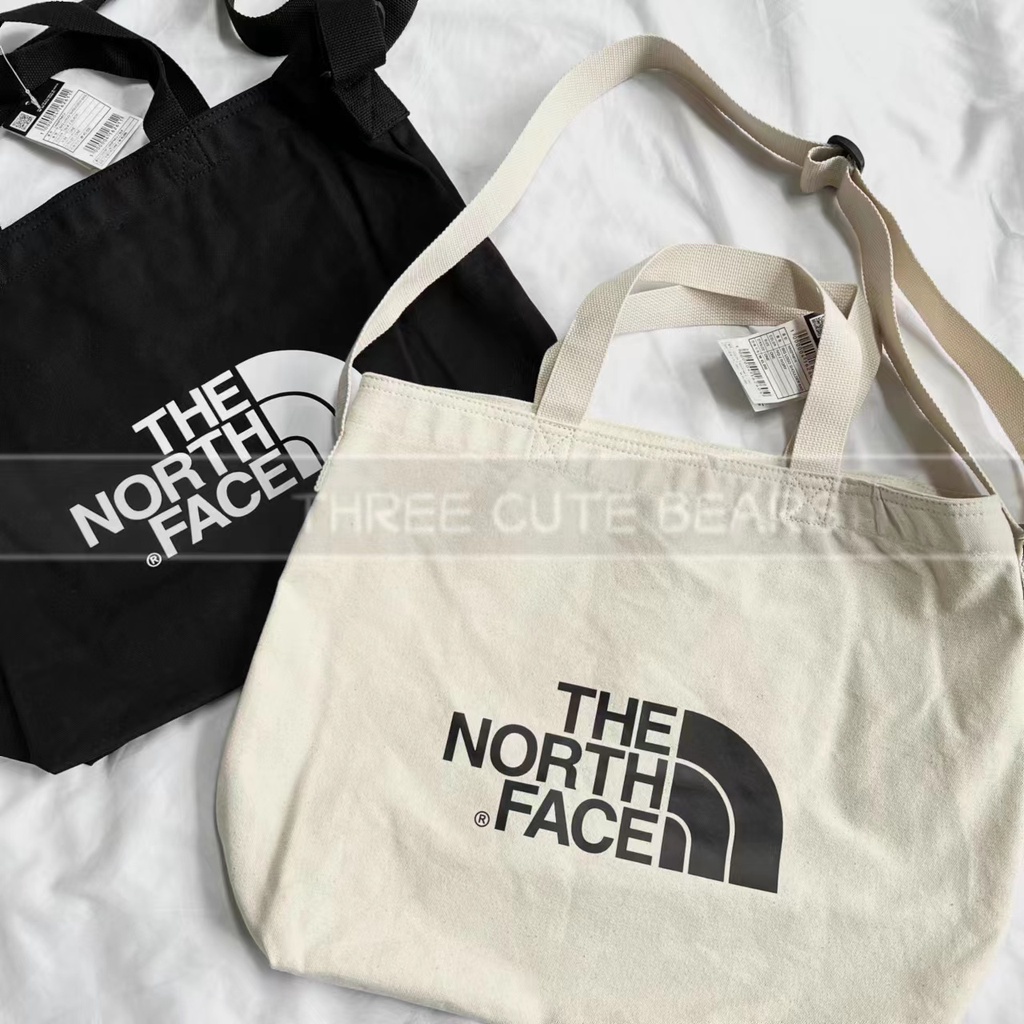 The north face 帆布包 手提袋 帆布袋 經典LOGO 北臉 斜背包 斜跨包 男女包包 韓國代購