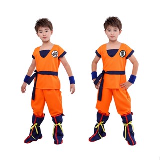 萬聖節七龍珠超級賽亞人孫悟空COS兒童表演服裝 派對服裝 兒童表演服 角色扮演兒童