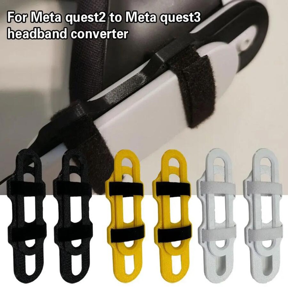 適用於Meta Quest 3 頭帶適配器Quest 2 頭帶連接到 Quest 3 頭帶配件轉換器帶綁帶
