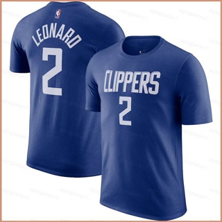 最新 NBA Clippers Kawhi Leonard T 恤球迷短袖運動 T 恤男女通用城市版