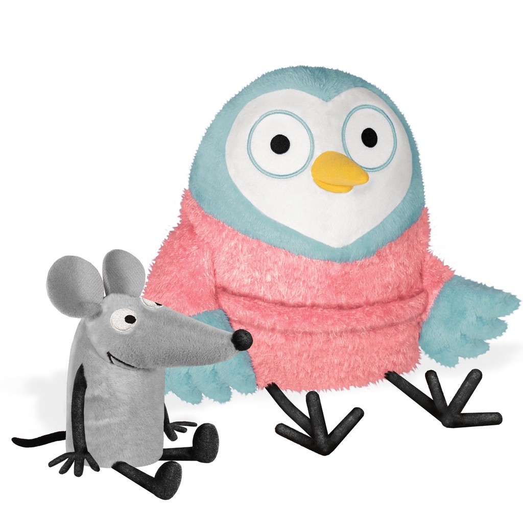 Owl and Noise Soft Toy Pair (8"x5")(晚安貓頭鷹玩偶)(袋裝)/Greg Pizzoli《Yottoy》【三民網路書店】