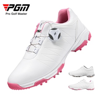 PGM 高爾夫球鞋 女款運動鞋 防側滑釘鞋 防水鞋子 XZ082