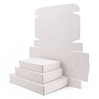 客製化【飛機盒】白色飛機盒 3層瓦楞紙包裝 明星出卡小卡通用郵政紙箱 快遞盒 訂製