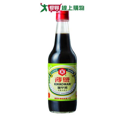 統一龜甲萬薄鹽醬油500ml【愛買】