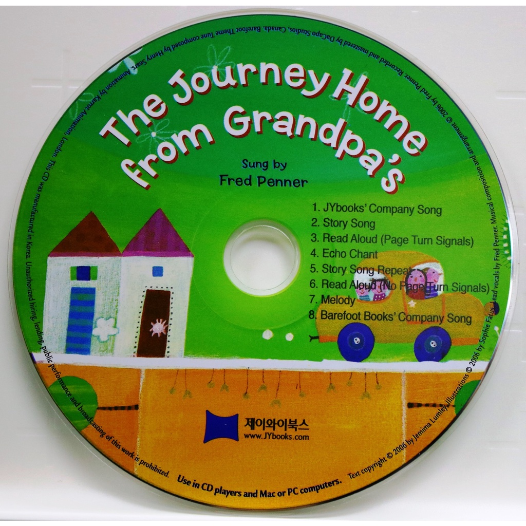The Journey Home from Grandpa's (1CD only)(韓國JY Books版) 廖彩杏老師推薦有聲書第23週/Barefoot Books【禮筑外文書店】
