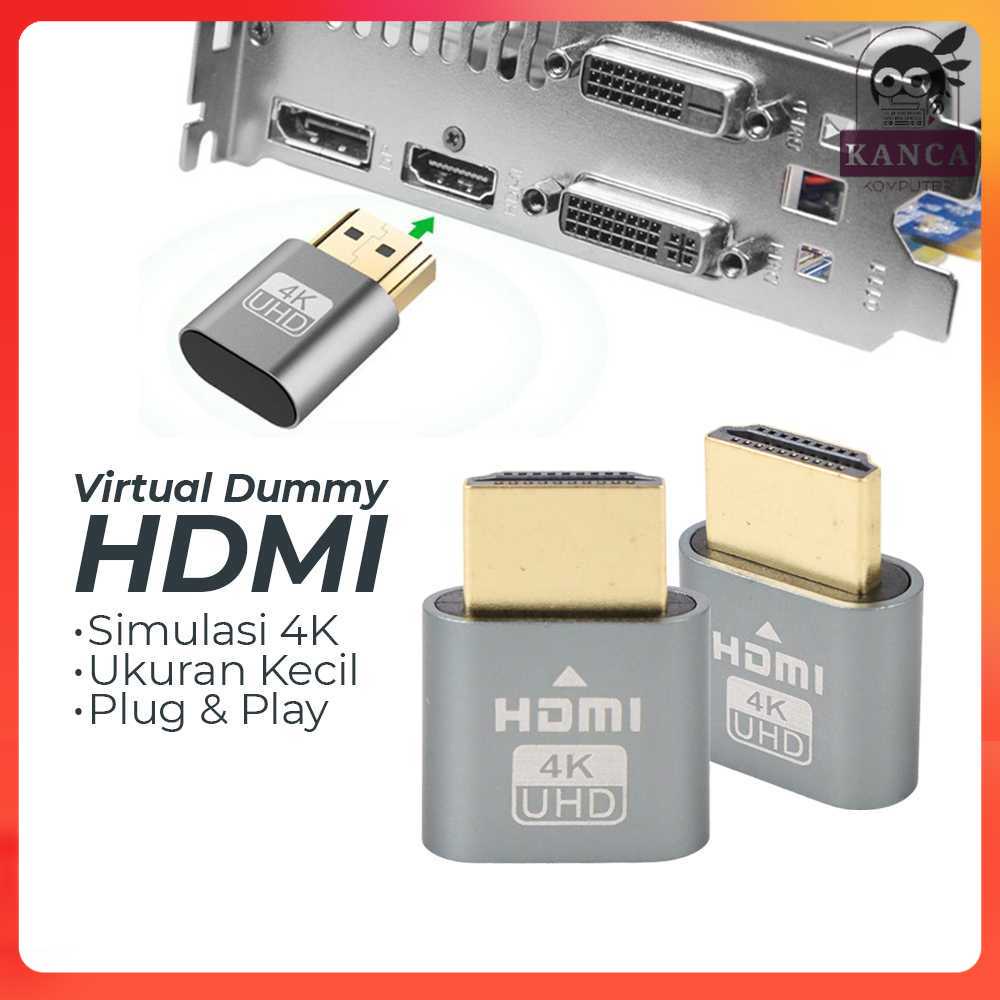 Kanca DZST 插頭 HDMI 虛擬虛擬端口適配器採礦 1.4 DDC EDID 4K UHD DZ025