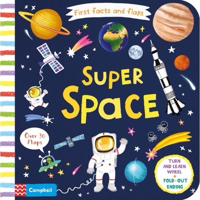 First Facts and Flaps: Super Space (硬頁翻翻書)(硬頁書)/Campbell Books【禮筑外文書店】