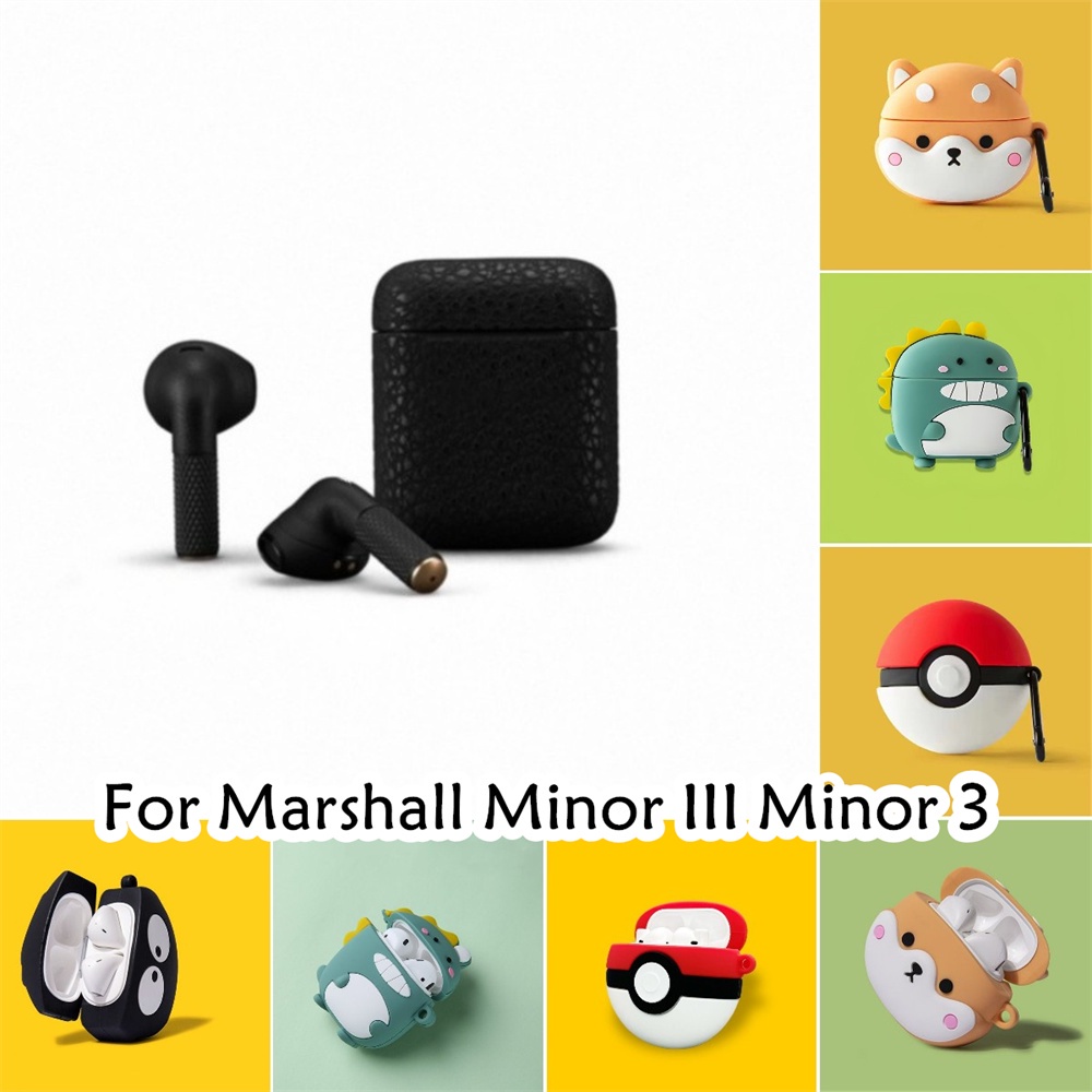 現貨!適用於 Marshall Minor III Minor 3 Case 可愛立體造型軟矽膠耳機套外殼保護套