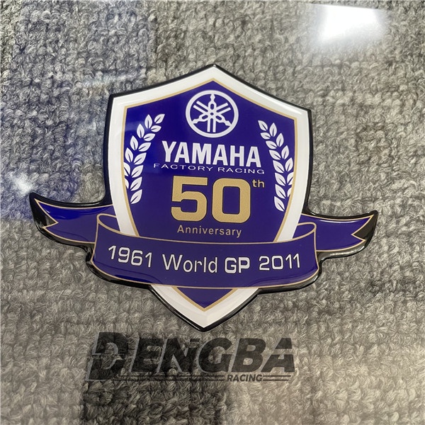 熱賣 適用於 雅馬哈機車 50週年 3D滴膠 立體 貼紙車貼貼花