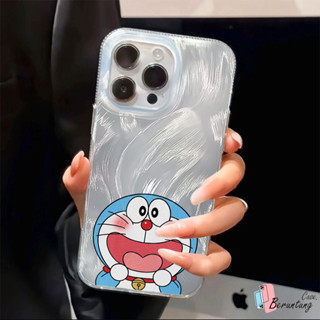 哆啦夢 IPhone 6 7 X XR XS MAX Plus Bling 卡通可愛星星微笑搞笑時尚藝術哆啦A夢手機殼