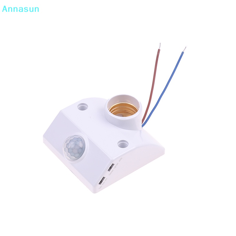 Annasun E27燈座LED燈泡內置人體感應開關PIR運動探測器HG