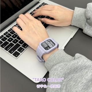 一體式錶帶 液態矽膠錶帶 適用於 Apple Watch S9 8 7代 6 5 SE 蘋果錶帶 49mm 運動男女錶帶