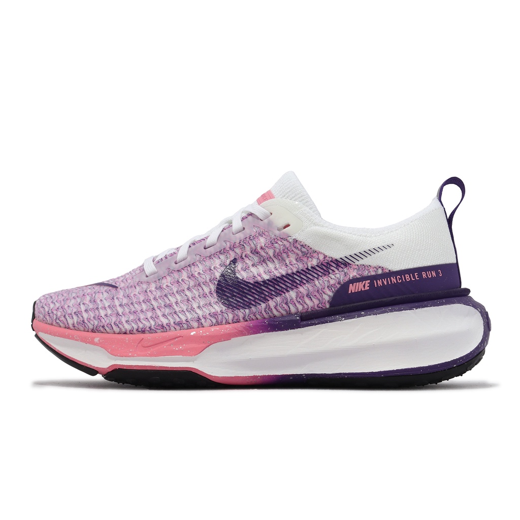 Nike 慢跑鞋 ZoomX Invincible Run FK 3 紫 粉色 厚底 女鞋 ACS FQ8766-100