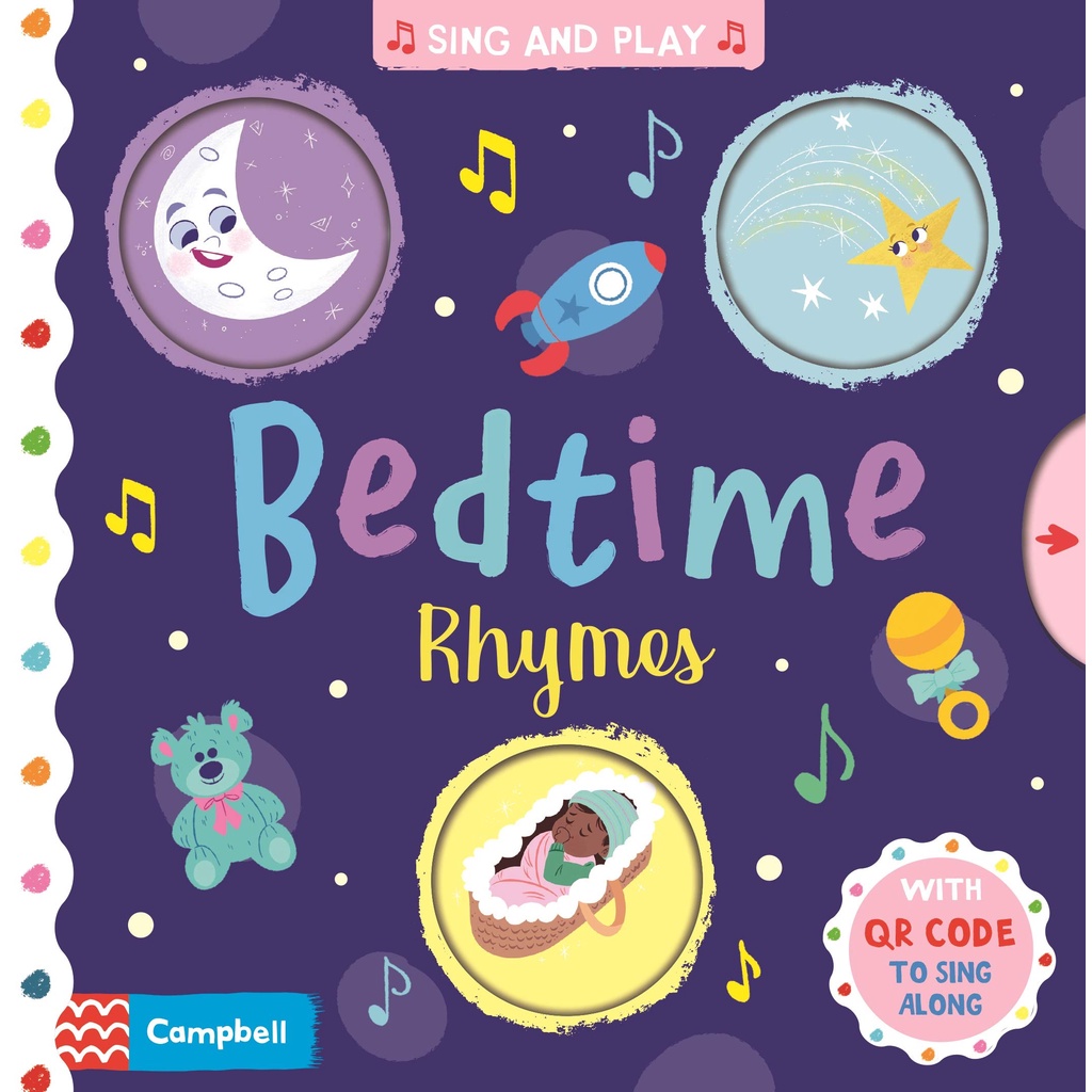 Bedtime Rhymes (硬頁書)(附歌謠音檔QRcode)(有聲書)/Campbell Books Sing and Play 【三民網路書店】