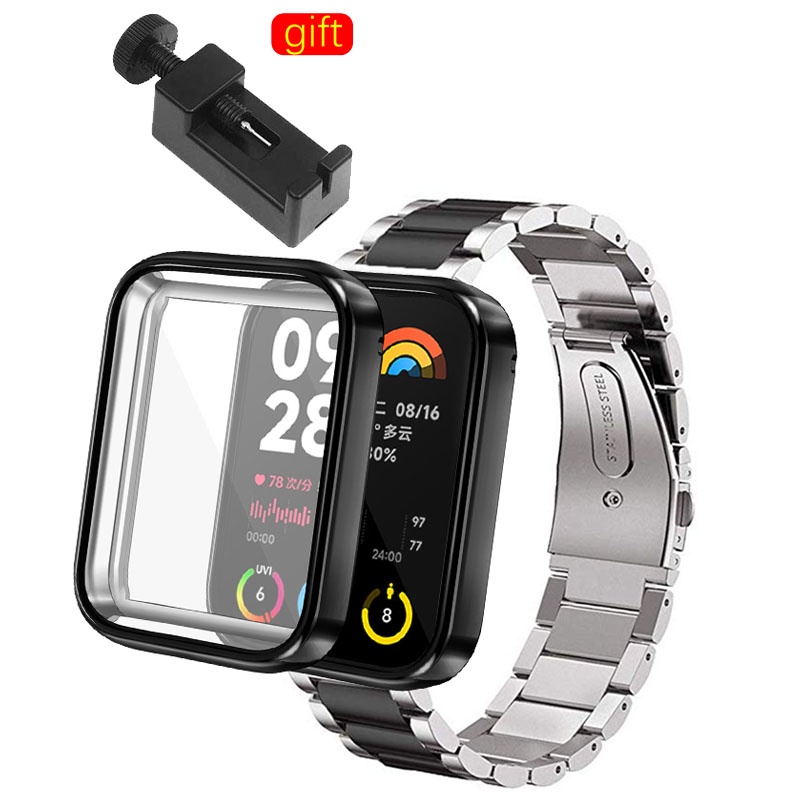 XIAOMI XIAOMI MI 小米手環 8 Pro 錶帶金屬錶帶,小米手環 8 Pro 不銹鋼錶帶智能手錶錶帶運動腕