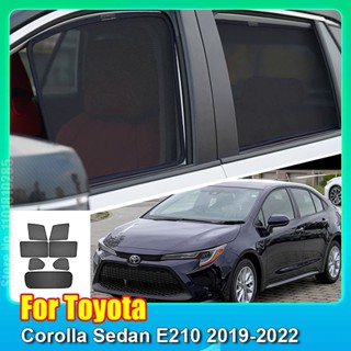 適用於豐田卡羅拉轎車 E210 2018-2023 汽車遮陽板配件車窗擋風玻璃罩遮陽簾網狀遮陽板&&&
