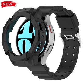 SAMSUNG Armor Case+Band 運動矽膠錶帶保險槓保護套兼容三星 Galaxy Watch 6 40mm