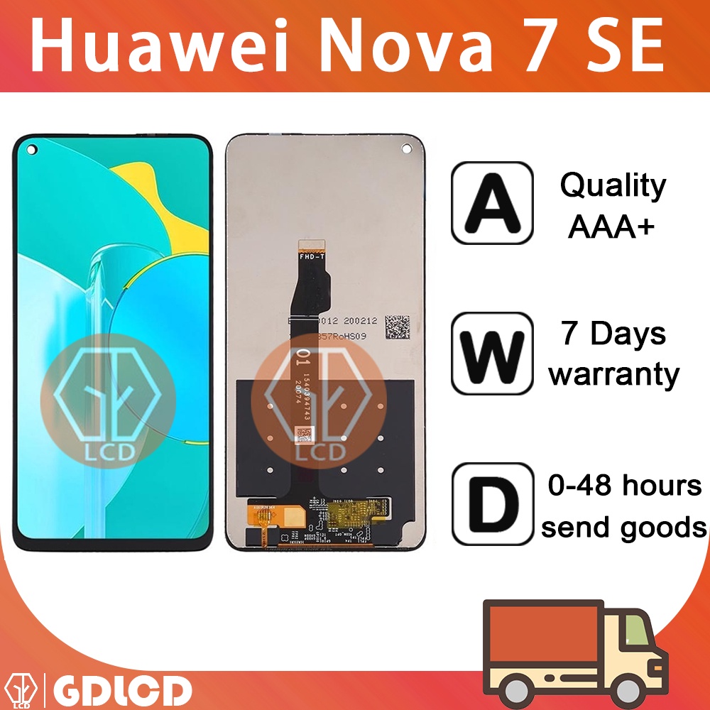 適用於華為 Nova 7 SE LCD 顯示屏觸摸屏數字化儀組件更換