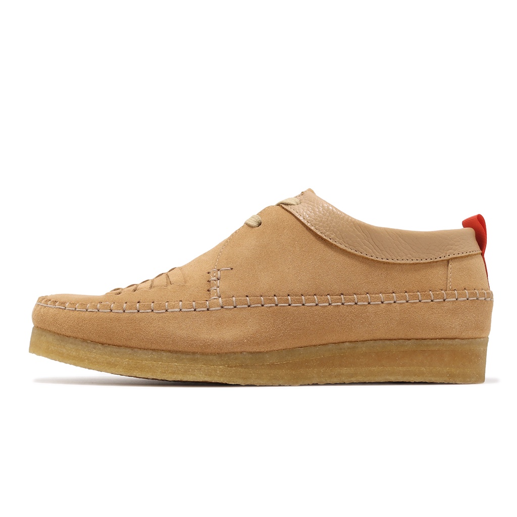 Clarks 克拉克 Weaver Weft 休閒鞋 Light Tan 英國 編織 棕色【ACS】 26165827