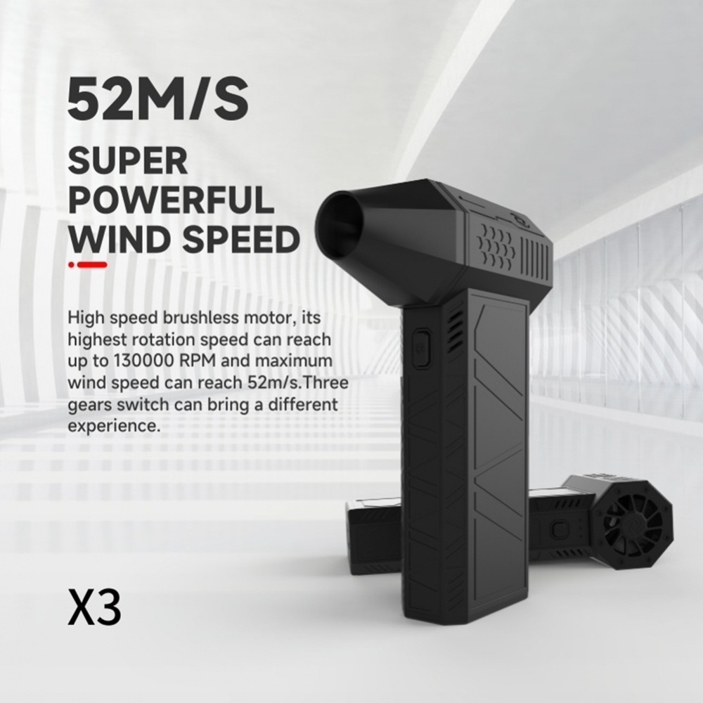X3 具有強大的無刷電機的渦輪風扇,用於快速高效冷卻