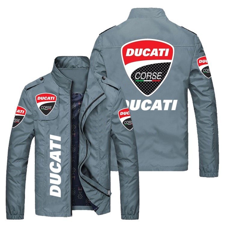 杜卡迪摩托logo夾克 休閒小外套男士車標印花戶外騎行防風外套