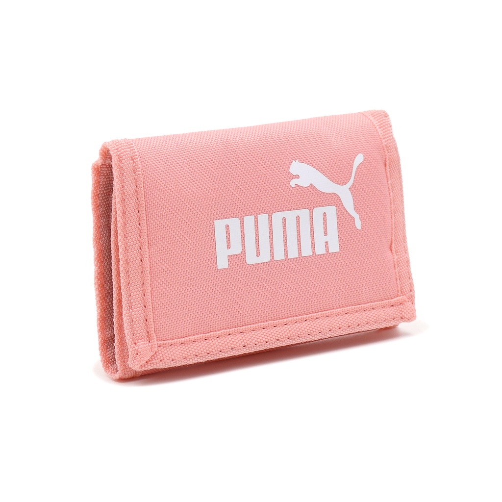 Puma 包包 Wallet 男女款 粉 皮夾 錢包 尼龍短夾 三折式短夾 運動短夾【ACS】 07995104