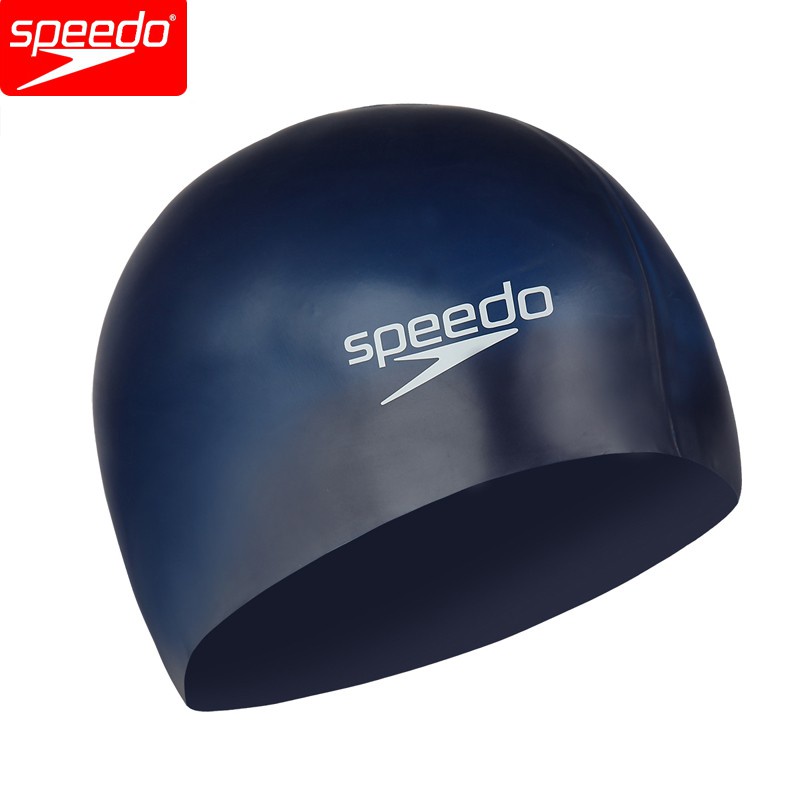 Speedo 純扁平矽膠帽 100% 矽膠泳帽,適合成人男女比賽和訓練帽。