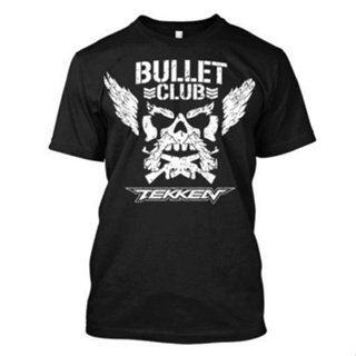 Tekken 子彈俱樂部 njpw custom's br 環保個性棉 T 恤男士上衣 T 恤