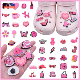 卡通可愛鞋飾 Crocs Jibbitz DIY 粉色女孩風格鞋扣