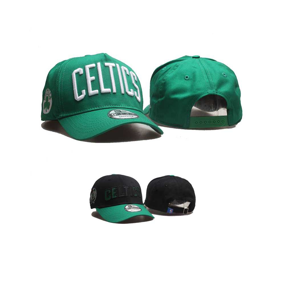 NBA 刺繡 調整帽 籃球帽 波士頓塞爾蒂克 Boston Celtics 綠 街舞帽 男女通用 棒球帽 板帽 嘻哈帽
