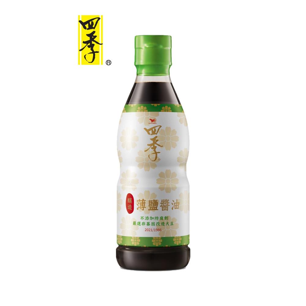 四季釀造薄鹽醬油395ml