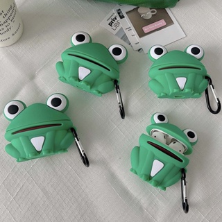 卡通矽膠 Airpods Pro 保護套 Green Frog 適用於 iPhone 無線耳機 Airpods 1/2/