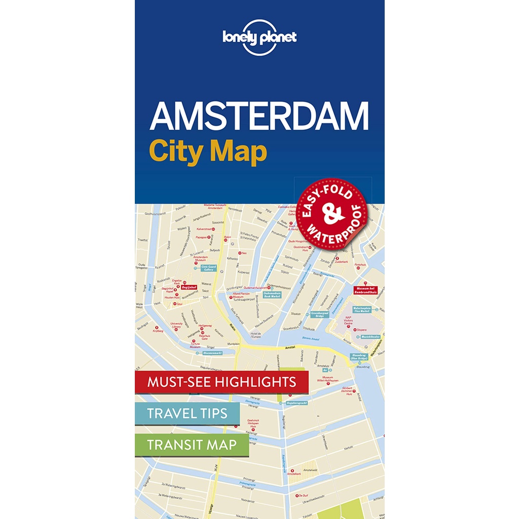 Amsterdam City Map 1/Lonely Planet Publications【三民網路書店】