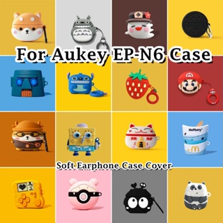【Case Home】適用於 Aukey EP-N6 Case 夏季風動漫卡通軟矽膠耳機套外殼保護套 NO.1