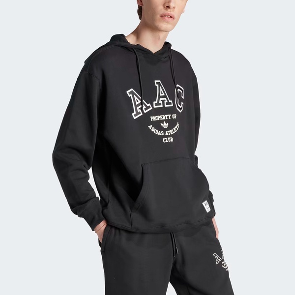Adidas Hack AAC Hood HZ0700 男 連帽 上衣 帽T 亞洲版 運動 休閒 棉質 舒適 黑白