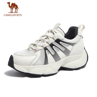 CAMEL SPORTS駱駝 女士新款透氣老爹鞋 厚底舒適柔軟運動休閒鞋