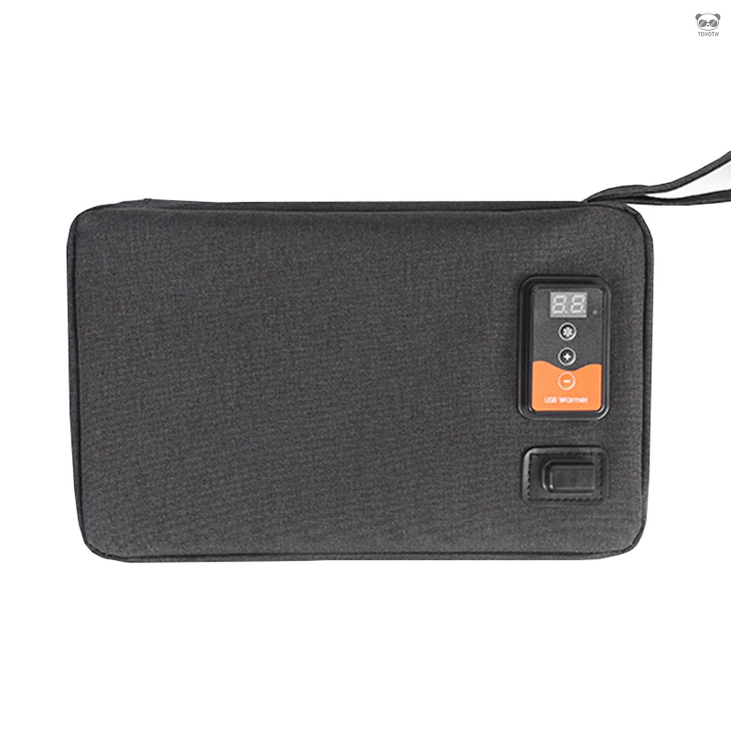 J2046 USB嬰兒溼巾加熱器 恆溫溼巾加熱袋 大容量 便攜式 溫度可調 帶顯示屏 黑色