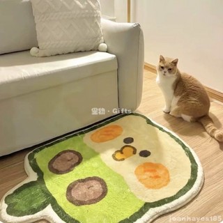Home🤍可愛小鸚鵡家居臥室地毯 防水防滑墊 客廳兒童房地毯 浴室少女小清新可愛地墊 卡通地毯 可愛地墊 房間地毯