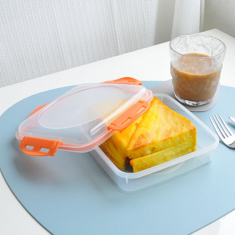 三明治吐司食品級保鮮盒 壽司飯糰早餐盒 便當水果麵包沙拉盒 野餐盒