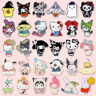 可愛的三麗鷗卡通琺瑯別針卡哇伊 Kulomi 合金胸針 HelloKitty 徽章衣服包配件首飾禮物
