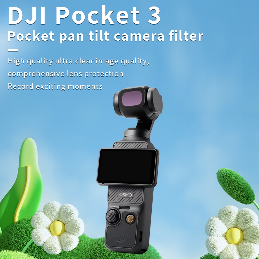 兼容dji osmo pocket3濾鏡PL偏光廣角微距配件鏡頭三代相機鏡頭