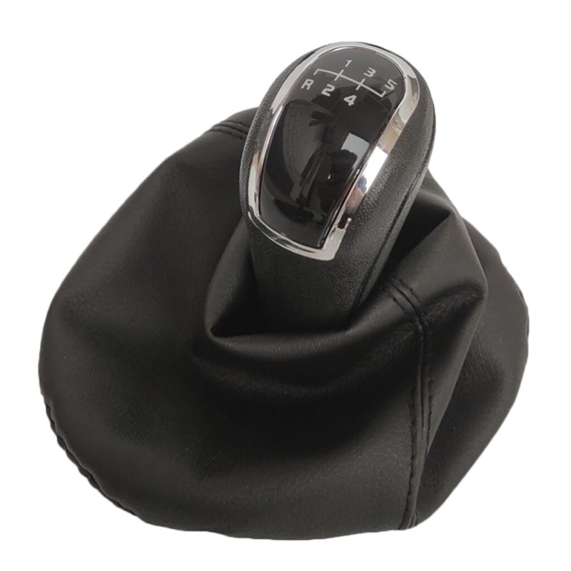 排檔頭 排檔桿適用於賓士W203換擋手球皮革封面排擋杆5/6檔變速桿防塵套