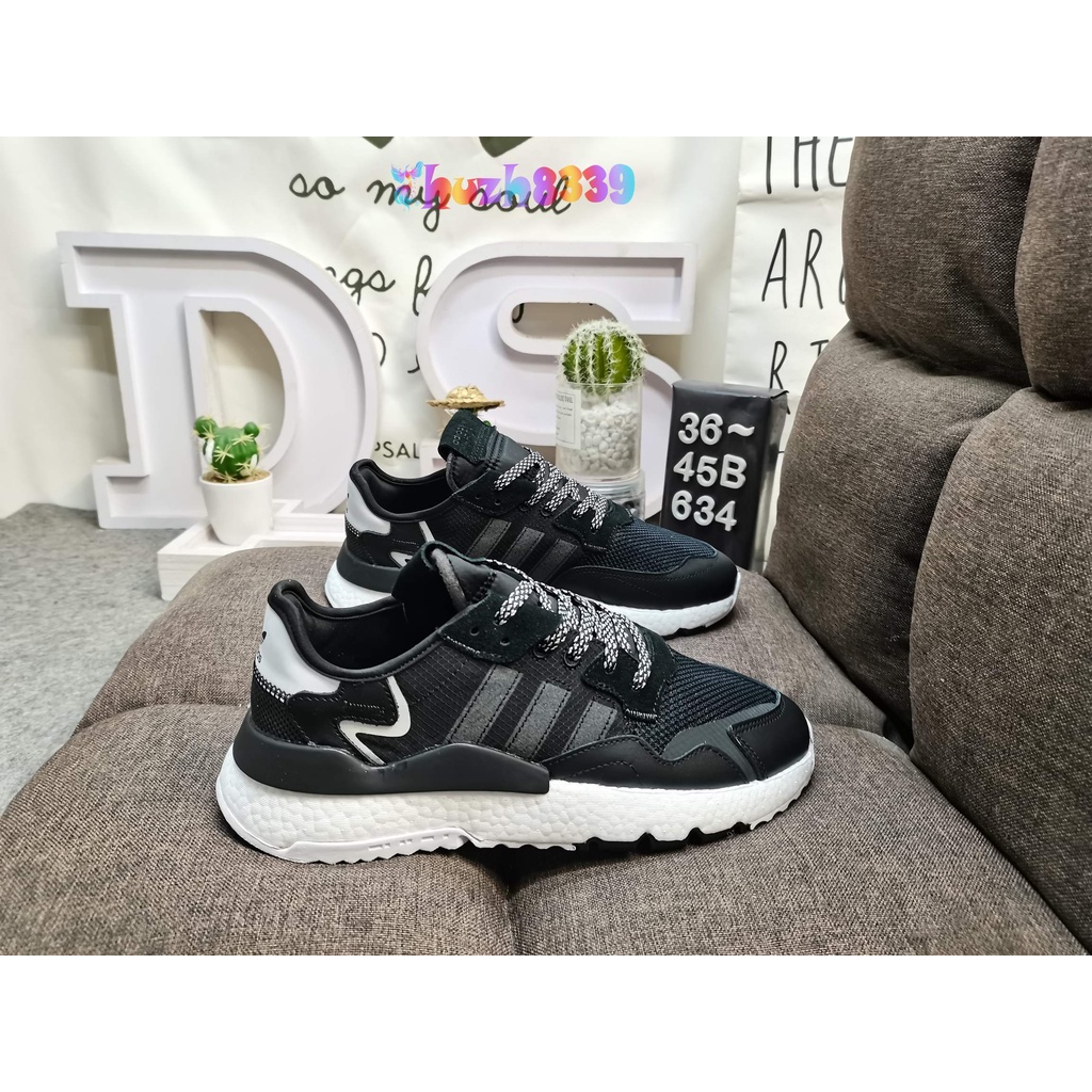 [公司AD] Nite Jogger 2019 Boost 透氣網布 夜行者 3M反光 麂皮拼接跑鞋B313