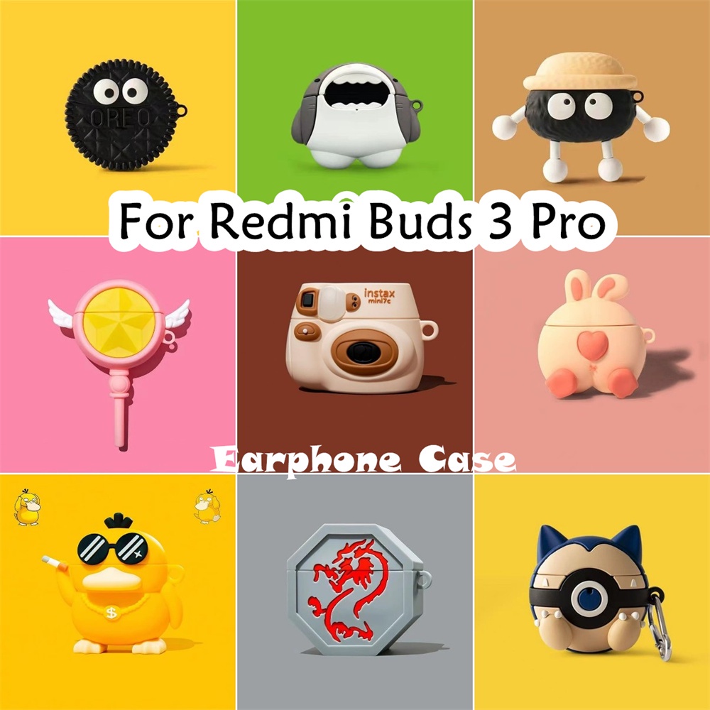 現貨! 適用於 Redmi Buds 3 Pro 保護套創意卡通軟矽膠耳機保護套 NO.1