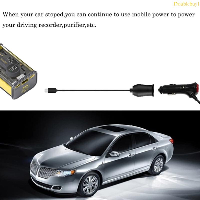 Dou 汽車插座 USB C 轉 12V 移動電源燈適配器 GPS 插座
